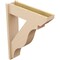 Ekena Millwork 7 1/2-in W x 28-in D x 36-in H Funston Slat Rough Cedar Woodgrain TimberThane Outlooker, Primed Tan OUTUR075X28X36FST24RCPR - alternate 5